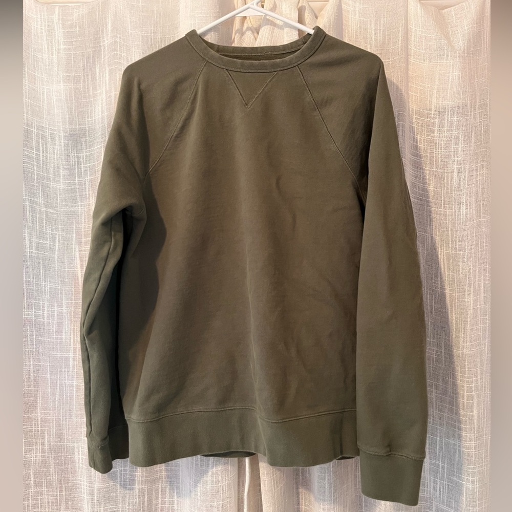 EVERLANE Green Heavyweight Sweatshirt